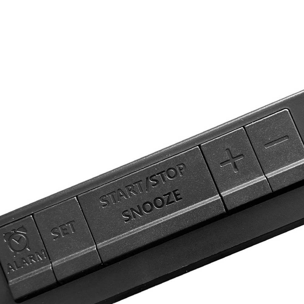 PIXELLY นาฬิกาแขวนอิเล็กทรอนิกส์, นาฬิกา LED ดิจิตอลวันที่อเนกประสงค์, การควบคุมด้วยเสียง DST นาฬิกาตั้งโต๊ะแสดงอุณหภูมิสําหรับห้องนอน - รูปที่ 5