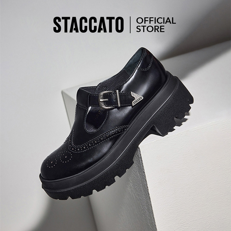Staccato Mary Jane Platform Shoes รองเท้าแมรี่เจน รองเท้าหัวโต หัวกลม EOK02