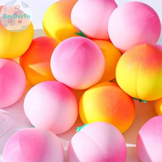 DayDayTo Anti-stress Peach Toys Slow Rising Fruit Squeeze Funny Stress Reliever ลดความดัน Prop TH