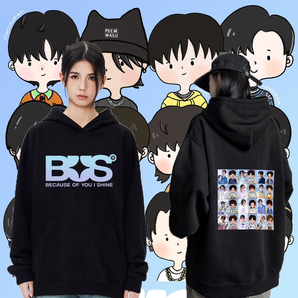 （M-3XL）สื้อป้องกันหลังใหม่ผ้าฝ้ายทำความสะอาดไม่ได้" BUS " because of you i shine