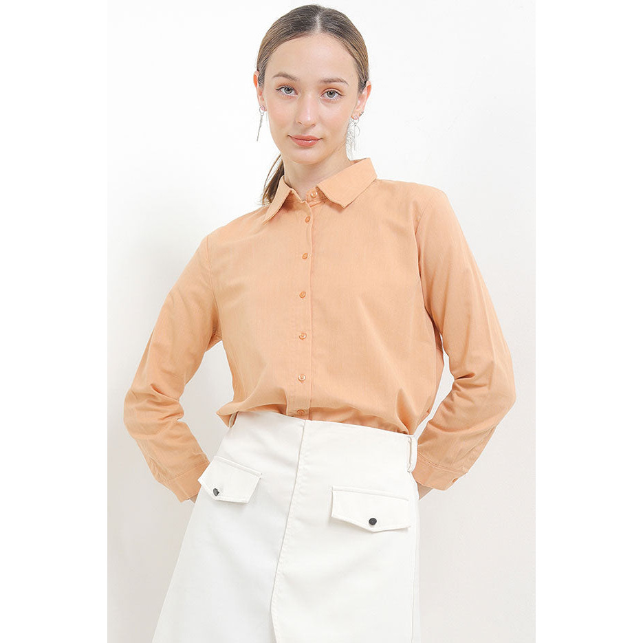 KEMEJA Cardinal เสื้อเชิ้ตทรงหลวมผู้หญิง G1168J10B