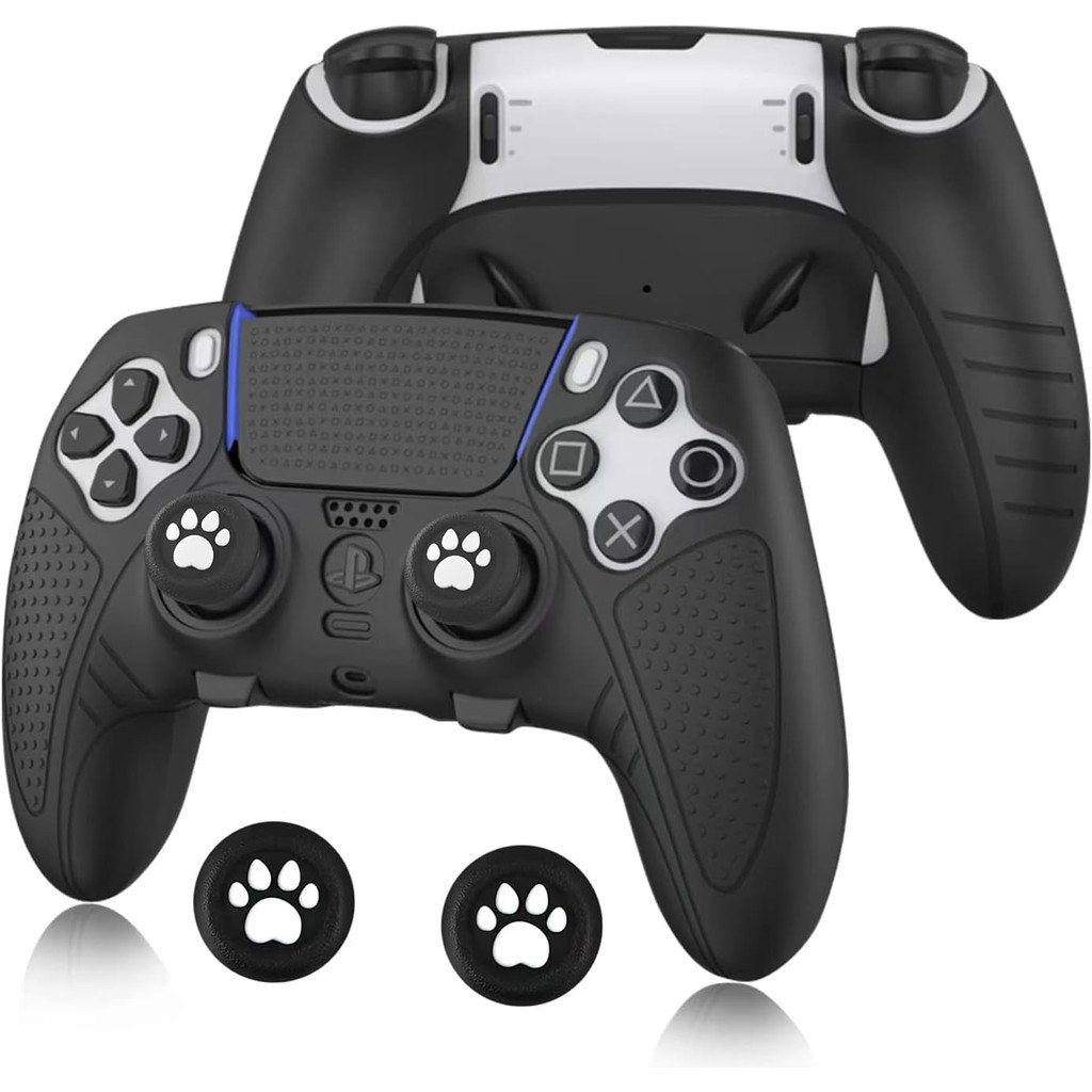 ซิลิโคนกันลื่นสําหรับ ps5 Edge Controller ยางนุ่ม Protector ผิวสําหรับ ps5 Edge คอนโทรลเลอร์ไร้สาย 2 Thumb Grip Caps