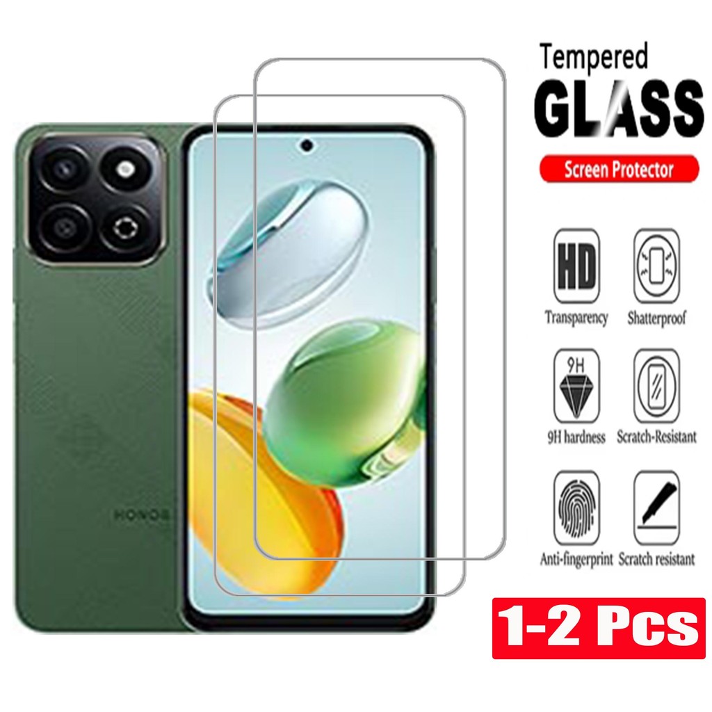 1-2 ชิ้น Honor X7C 4G กระจกนิรภัยสําหรับ Honor X7C 4G X5B Plus X60 Pro X60 X60i X6B X8B X7B X6A X5 X