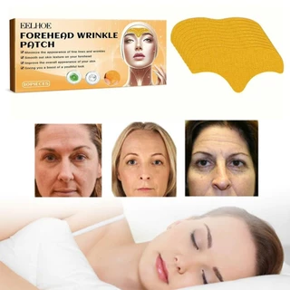 10ชิ้น แผ่นแปะหน้าผากลดริ้วรอย กระชับหน้าผาก เพื่อผิวเรียบเนียน