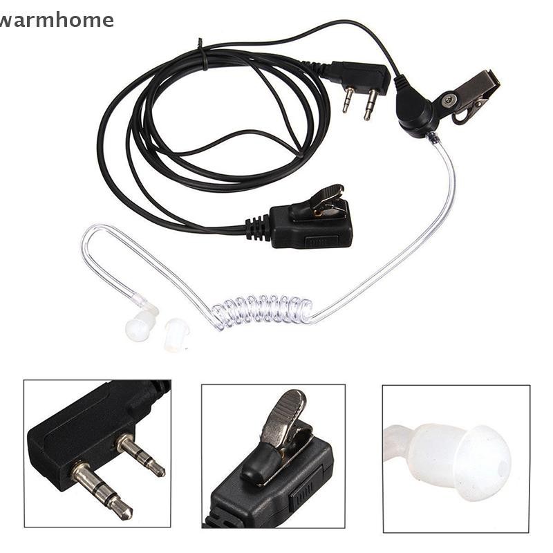 [warmhome] Fbi สไตล์หูฟังชุดหูฟังหูฟังหูฟังไมโครโฟนวิทยุรักษาความปลอดภัย Walkie Talkie Pro 2 Pin สต็อกใหม่