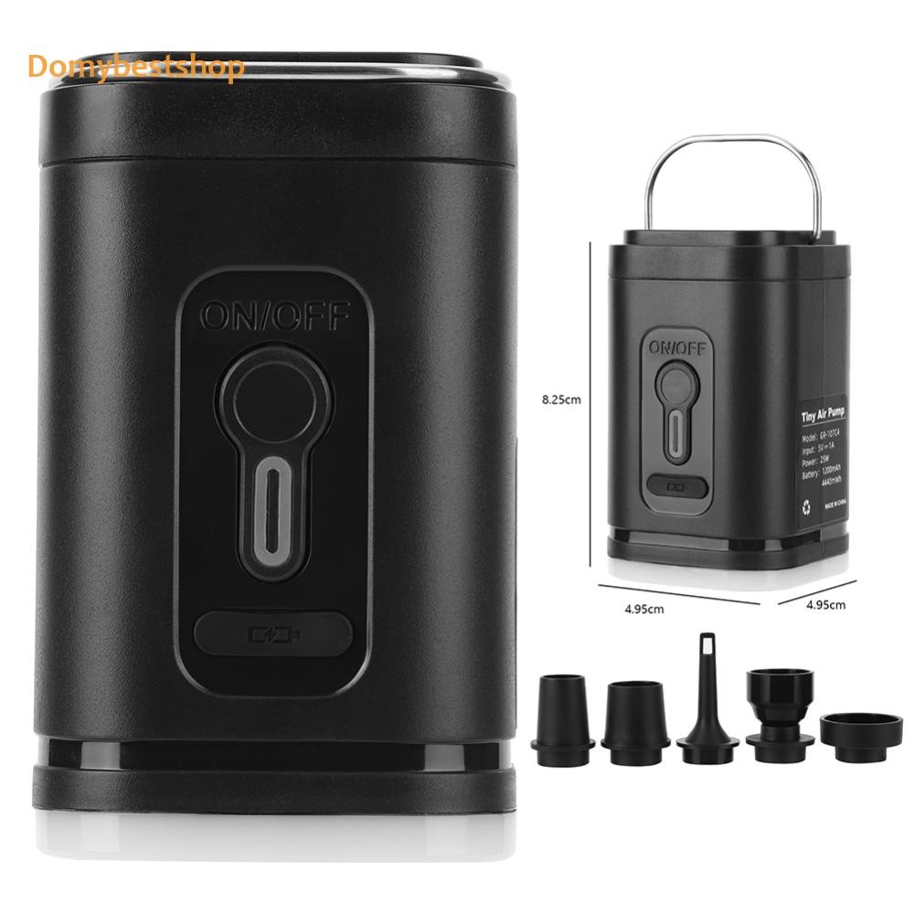 🚚 ปั๊มลมไฟฟ้า Camping Light 4000Pa ปั๊มแบบชาร์จไฟได้สําหรับเบาะเป่าลม [Domybestshop.th]