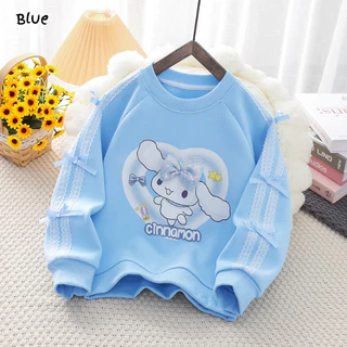 ลดราคาพิเศษ เสื้อสเวตเตอร์เด็ก โบว์ระบาย 3D แขนยาว โอเวอร์ไซส์ คอตตอน ผ้าหนานุ่ม น่ารัก สไตล์เกาหลี