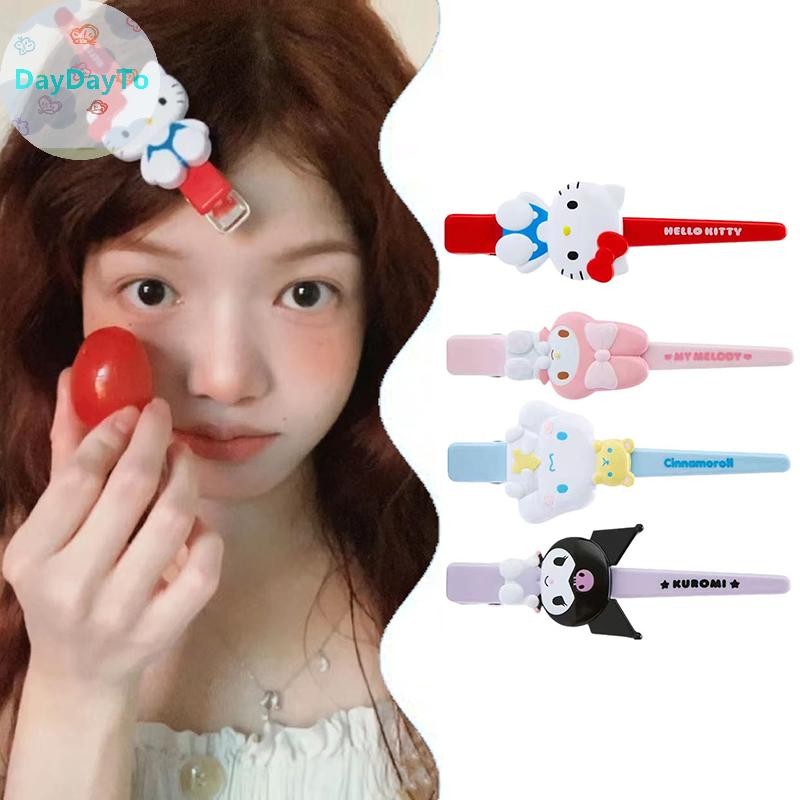 Daydayto Sanrio Anime Hello Kitty Hairpin การ์ตูน Melody กิ๊บติดผมน่ารักอินเทรนด์อเนกประสงค์ตกแต่งกิ๊บติดผมหน้าม้าสาวของขวัญ TH