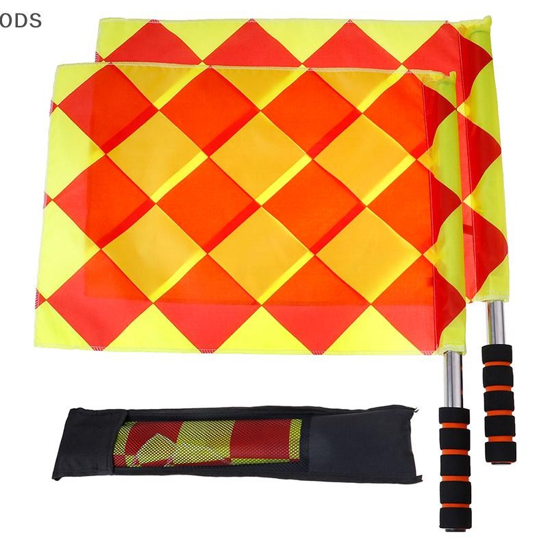 Ods ฟุตบอลธงผู้ตัดสิน Professional Fair Play ฟุตบอล Linesman ธงพร้อมกระเป๋า OD