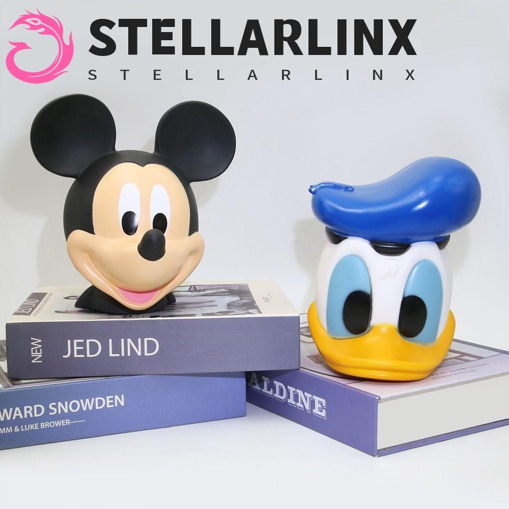 Stellarlinx ถังเก็บเงินเป็ดมิกกี้มินนี่ความจุขนาดใหญ่ตกแต่งน่ารัก INS ทนทานกล่องเก็บเด็กคอลเลกชัน