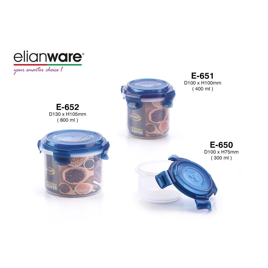 เครื่องเก็บรักษาไมโครเวฟ Elianware Ezy-Lock (กลม) (E-650~E-654)