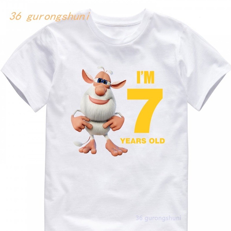 อะนิเมะการ์ตูนall-match Tee Booba Buba Буба .борการ์ตูนเด็กพิมพ์เด็กเสื้อผ้าTเสื้ออะนิเมะฤดูร้อนเสื้อเด็กเสื้อยืดนุ่มเสื้อยืดสีขาวท็อปส์สําหรับชุดลําลอง - รูปที่ 4