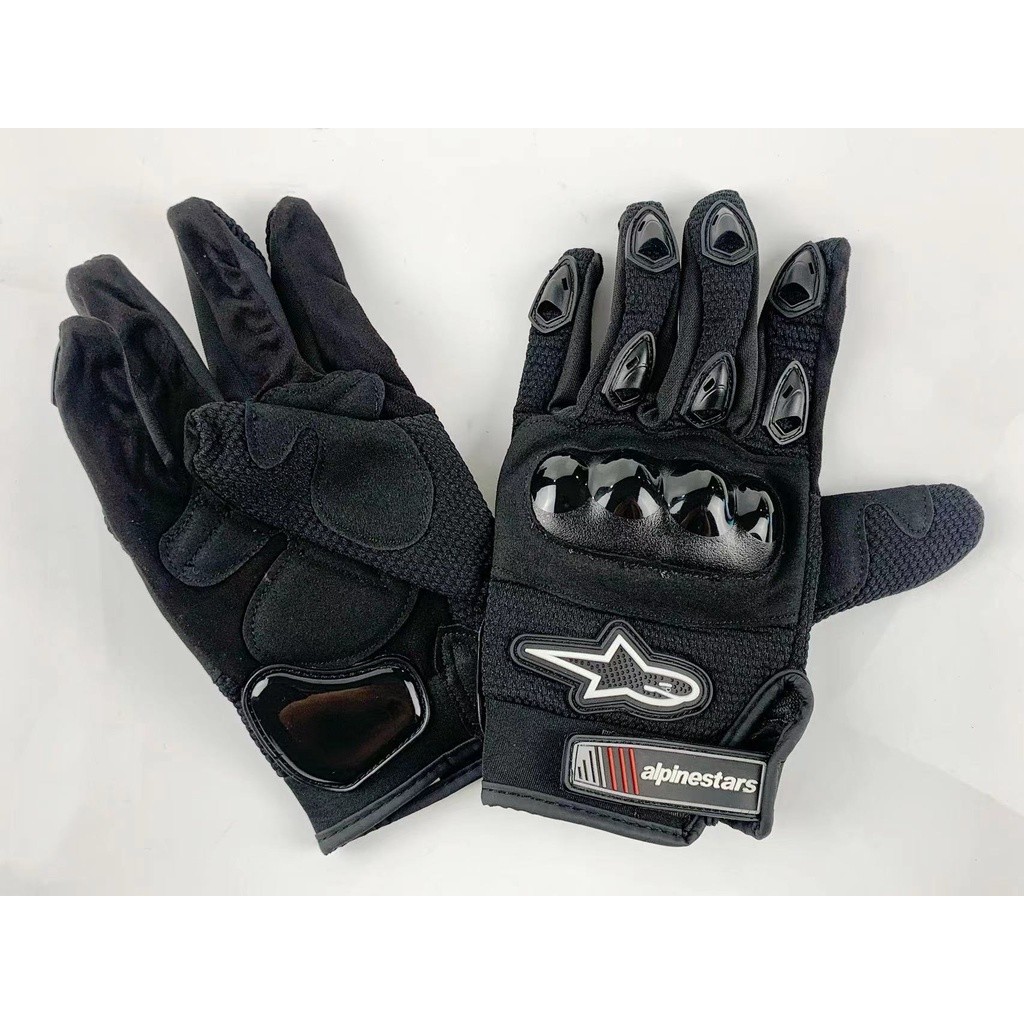 Biker Gloves ถุงมือขี่มอเตอร์ไซค์ ถุงมือมือ มอเตอร์ไซด์ Racing Biker Sarung Tangan (1 คู่)