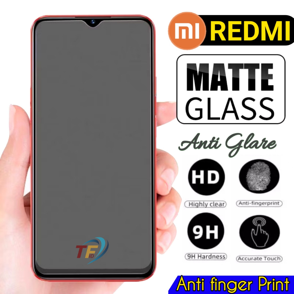 LAYAR Matte Glass anti Glare Redmi 14C 14C 5G 13 13 13x 13c 12 12c 10 5G 10 2022 10a 10c 10 Prime 10