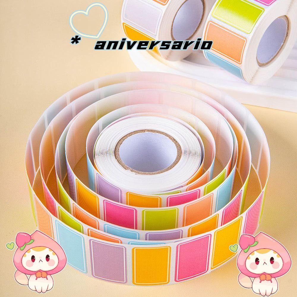 สติ๊กเกอร์ชื่อ ANIVERSARIO, สติ๊กเกอร์ฉลากอุปกรณ์เครื่องเขียนกันน้ํา, สติ๊กเกอร์แท็กเปล่าแบบมีกาวในตัว