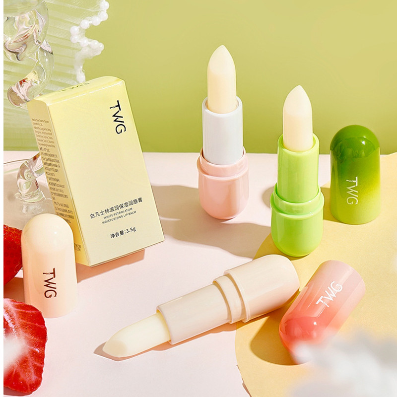 Twg Vaseline Moisturizing Lip Balm Plant Strawberry Anti-crack Lip Balm Lips Set