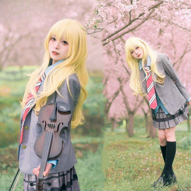Zst โกหกของคุณในเดือนเมษายน Miyazono Kaori Arima Kousei คอสเพลย์เครื่องแต่งกายญี่ปุ่นอะนิเมะชุดนักเรียนฮาโลวีนชุดและวิกผม ราคา ถูกที่สุด ดีลบีเคเค แกลเลอรีภาพที่ 6