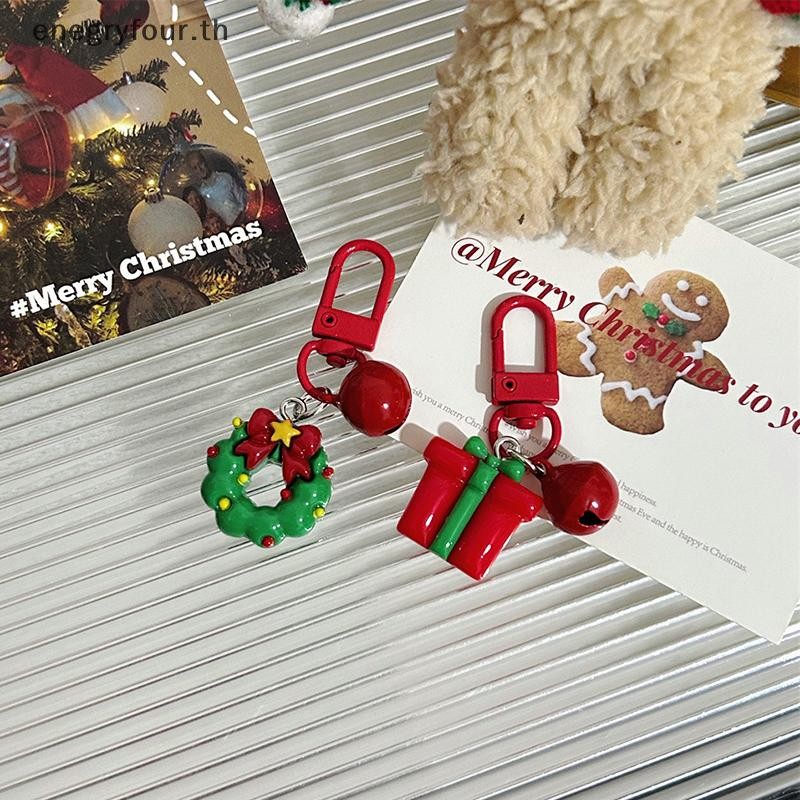 ของขวัญและของเล่น Creative Christmas Bow พวงกุญแจจี้สําหรับผู้หญิงผู้ชายแฟชั่นกระเป๋าเป้สะพายหลังแขวนเครื่องประดับอุปกรณ์เสริมวันหยุดของขวัญ Xmas
