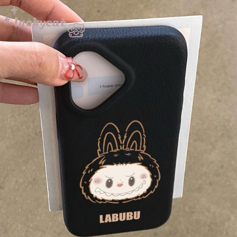 Iphone 16 15 14 13 12 11 Pro Max X Xr Xs Max 7 8 Plus SE2020 เคสโทรศัพท์น่ารักสายสีน้ําตาล Labubu นุ่มปกหลัง