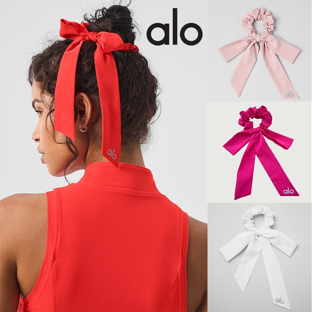 Al Love Knot Tie Scrunchie Instagram Bow เครื่องประดับผมปรับแฟชั่นเกาหลีกีฬา Scrunchie