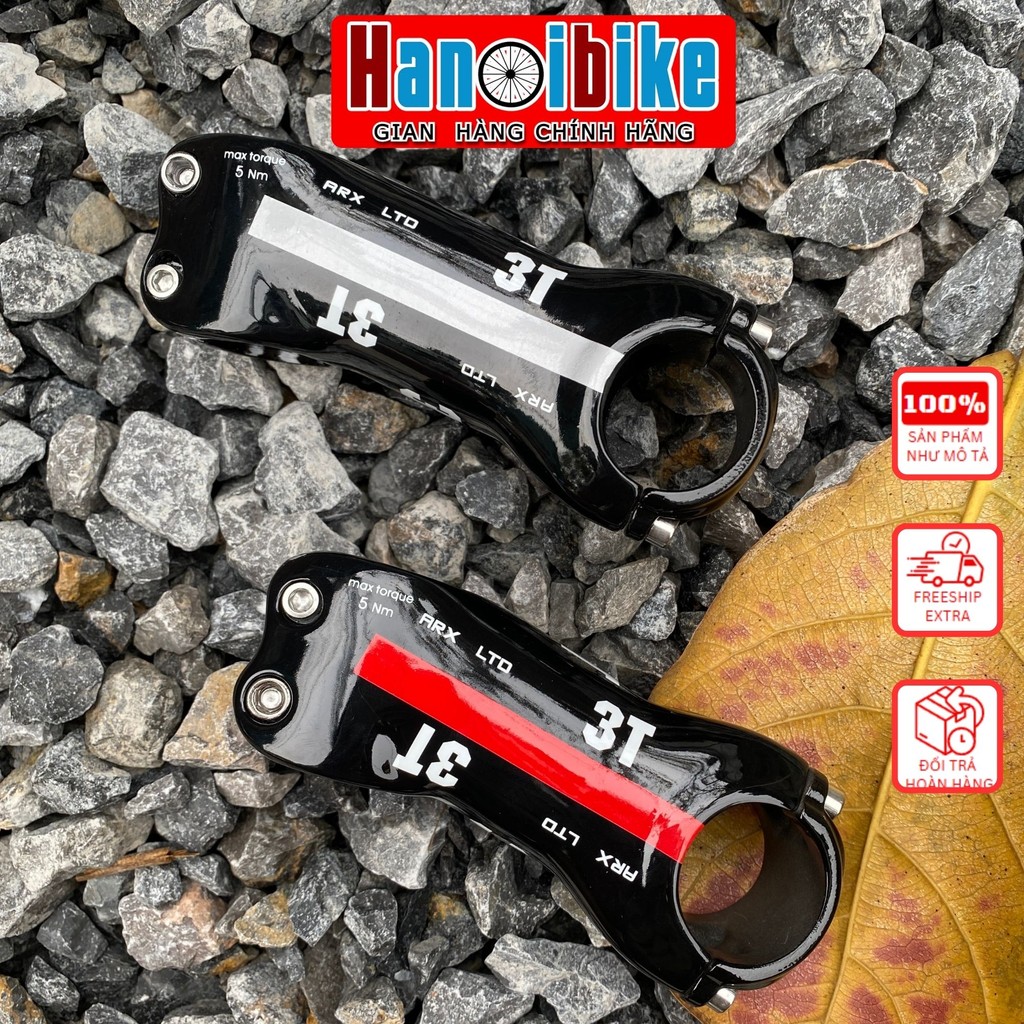 3T carbon Potang สําหรับจักรยานกีฬาเคลือบเงาและฝาอลูมิเนียม 17 องศา รหัส P03