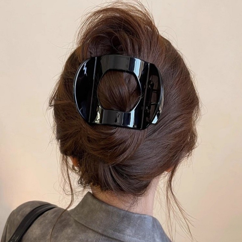 กิ๊บติดผมสําหรับผู้หญิงแฟชั่นเกาหลีหัวที่สวยงามกลับกิ๊บผมหางม้าผมใหญ่กรงเล็บคลิปขนาดใหญ่ ใบเรียกเก็บเงินเป็ด คลิปอุปกรณ์ผม - รูปที่ 3