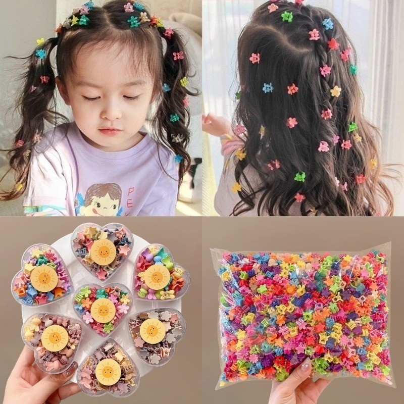 10-100ชิ้นชุดชนิดบรรจุกล่องกิ๊บสําหรับเด็กเกาหลีน่ารักการ์ตูนกิ๊บขนาดเล็กมินิผมกรงเล็บคลิปเด็กสาวเรียบคลิปอุปกรณ์ผมเด - รูปที่ 3