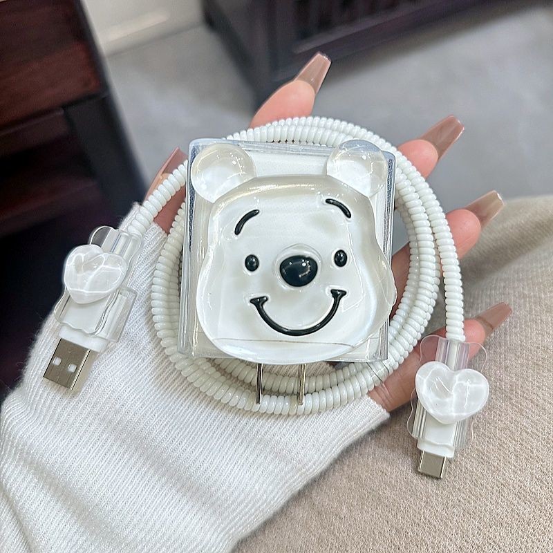 Winnie the Pooh Xiaomi 67w 90w สําหรับ Xiaomi 12/12x/13 redmi note 11pro/k60/k50 น่ารักการ์ตูน Charg