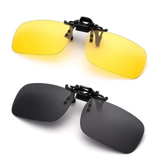 คลิปออน แว่นกันแดด คลิปหนีบแว่นตา ป้องกันรังสียูวี กันแดด Polarized สำหรับติดกับแว่นสายตา