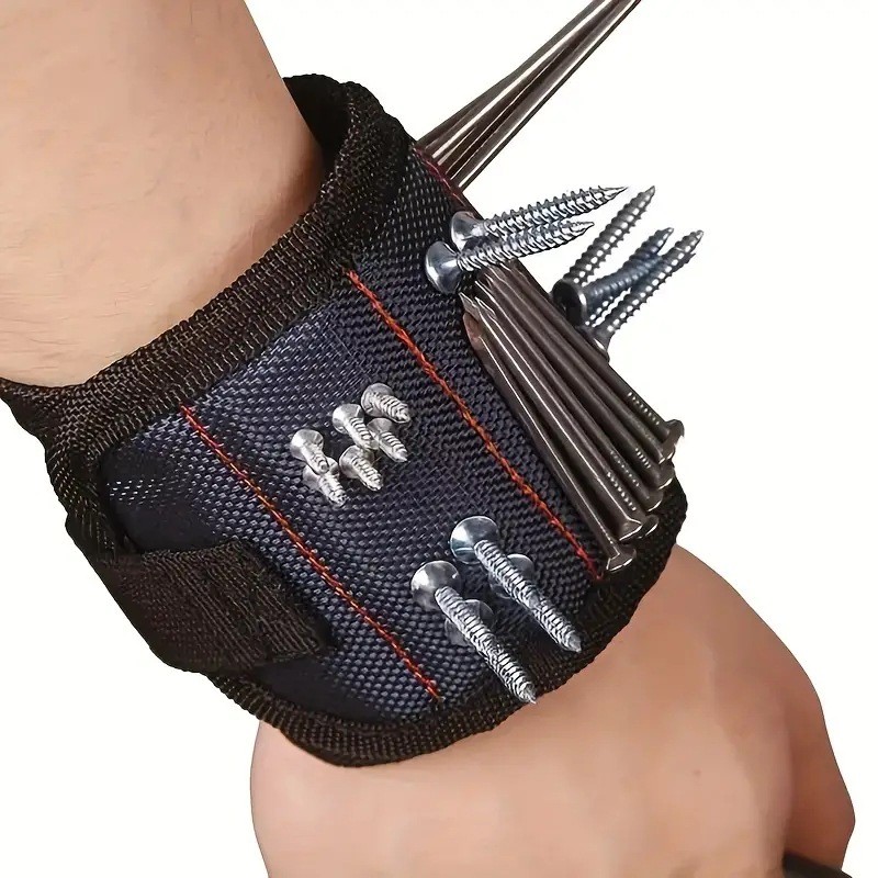 Magnetic Magnetic สายรัดข้อมือ Toolkit Magnetic Picker การดูดซับสกรูสายรัดข้อมือแม่เหล็ก