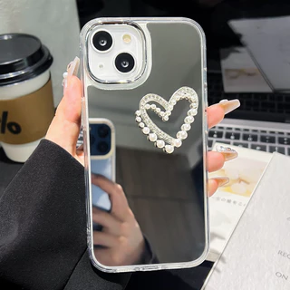 Make up Mirror เคส For Iphone 11 13 12 15 16 Pro Max 14 17 Air 16ProMax 14promax 12promax Soft TPU Silicon เคสทรศัพท์