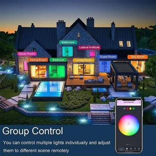 หลอดไฟLEDอัจฉริยะRGBW Tuya WiFi ขั้วGU10/E14/E27 ปรับหรี่แสงได้ ควบคุมด้วยเสียง Alexa Google Home ผ่านSmart Life