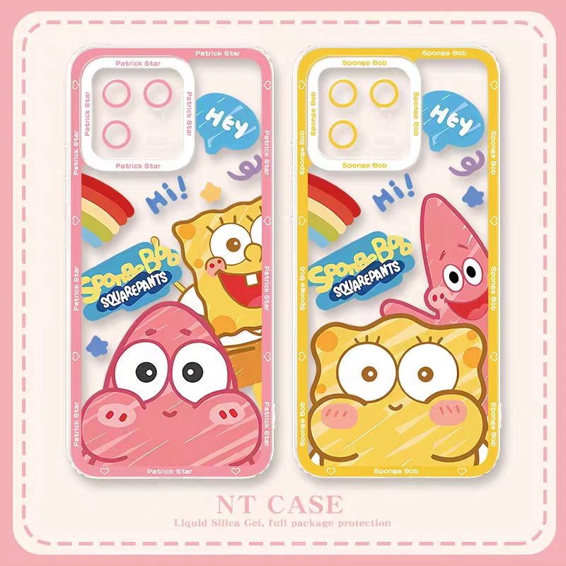 SpongeBob Patrick Star กางเกงเคสโทรศัพท์สําหรับ OPPO A3X A3 Pro A60 A17 A78 A79 A3S A54 A57 A15 A15S