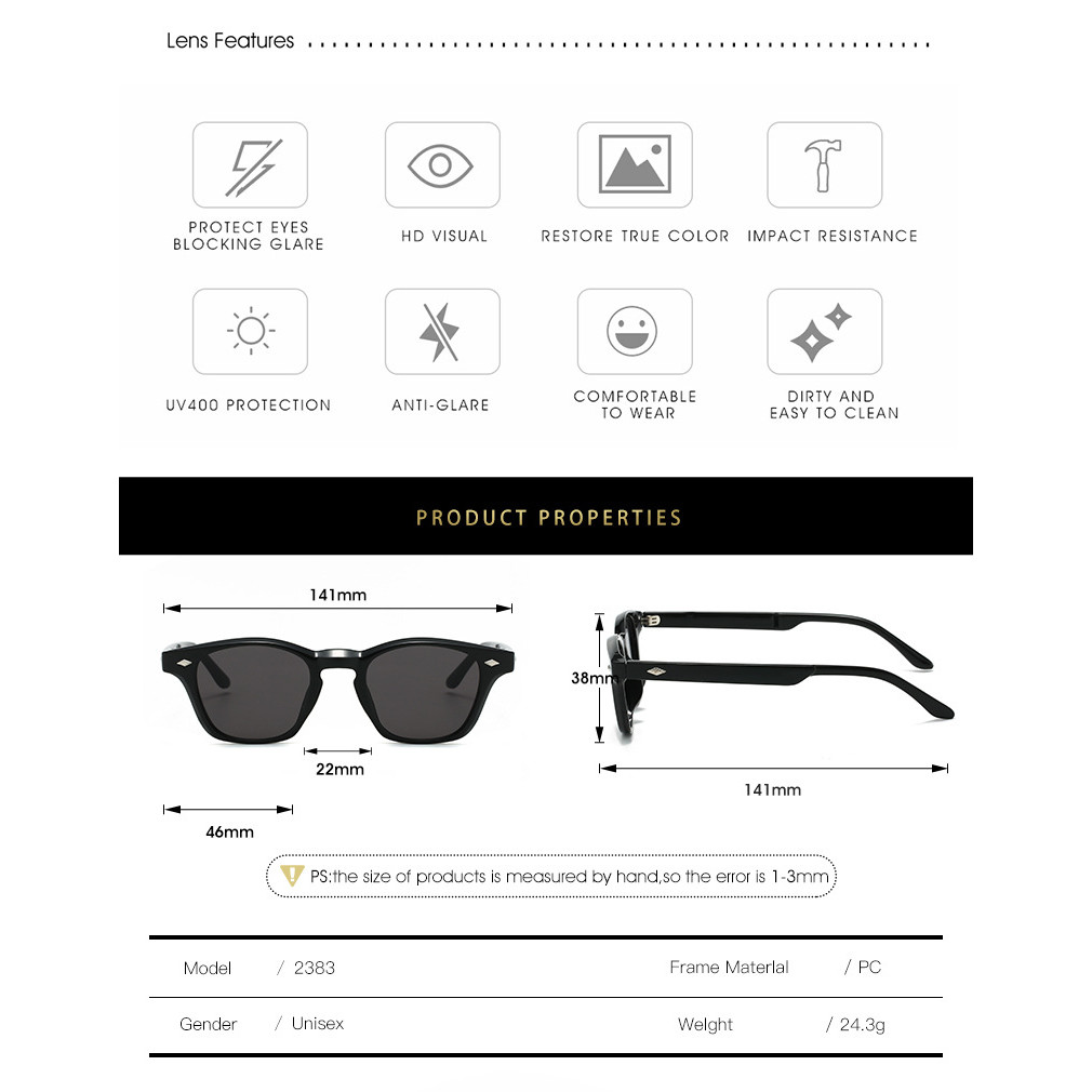 ยุโรปสไตล์อเมริกันใหม่กรอบขนาดเล็กแว่นกันแดดลําแสงเดียวแฟชั่นอินเทรนด์แว่นกันแดดธรรมดาใบหน้าข้าวเล็บแว่นตา - รูปที่ 4