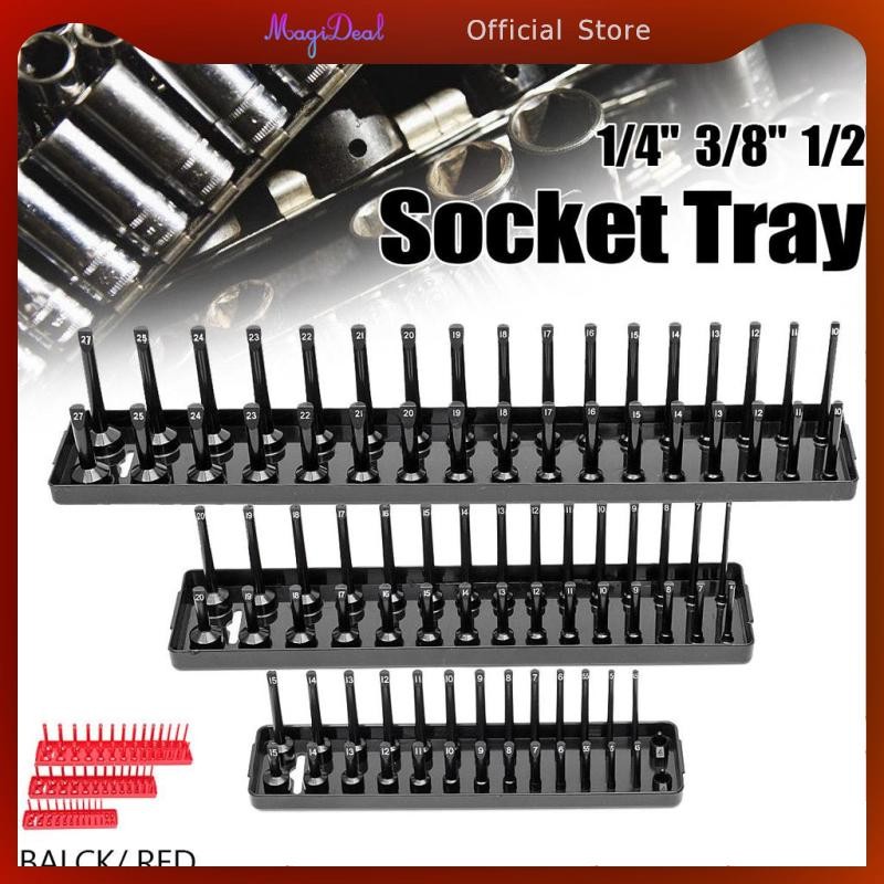 ถาดจัดระเบียบซ็อกเก็ตไดรฟ์ MagiDeal | ที่ยึดซ็อกเก็ต | ที่จัดระเบียบเครื่องมือคุณภาพพรีเมี่ยม - รูปที่ 7
