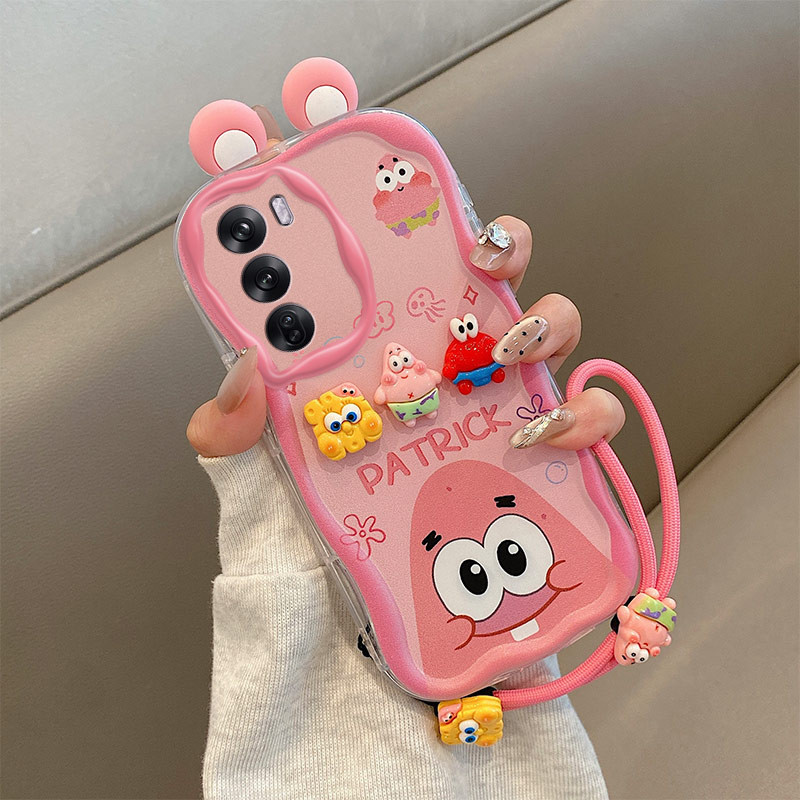 เคส  OPPO Reno 12 5G เคส  Kuromi Cute 3D Ears cream edge Soft Phone เคส  TY-EDNY