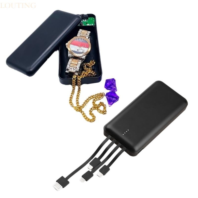 Louting ลายพราง Power Banks ปลอดภัยสําหรับซ่อนเงินและมีคุณค่า Secret เครื่องประดับ Stash นวัตกรรมสินค้าขนาดเล็กบรรจุ