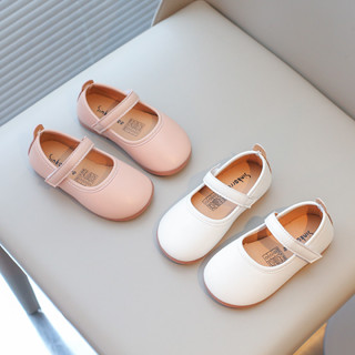สาวรองเท้าหนังที่เรียบง่ายแฟชั่นเจ้าหญิงหวานเด็กแฟลตสําหรับง…