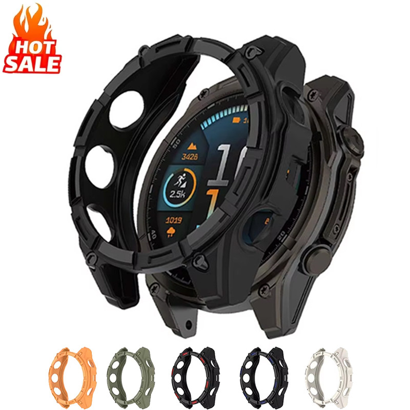 Hollow TPU Case (ไม่มีฟิล์ม) สําหรับ Garmin Enduro 3 เกราะป้องกันกันชน Anti-Scratch กรอบป้องกัน Samr