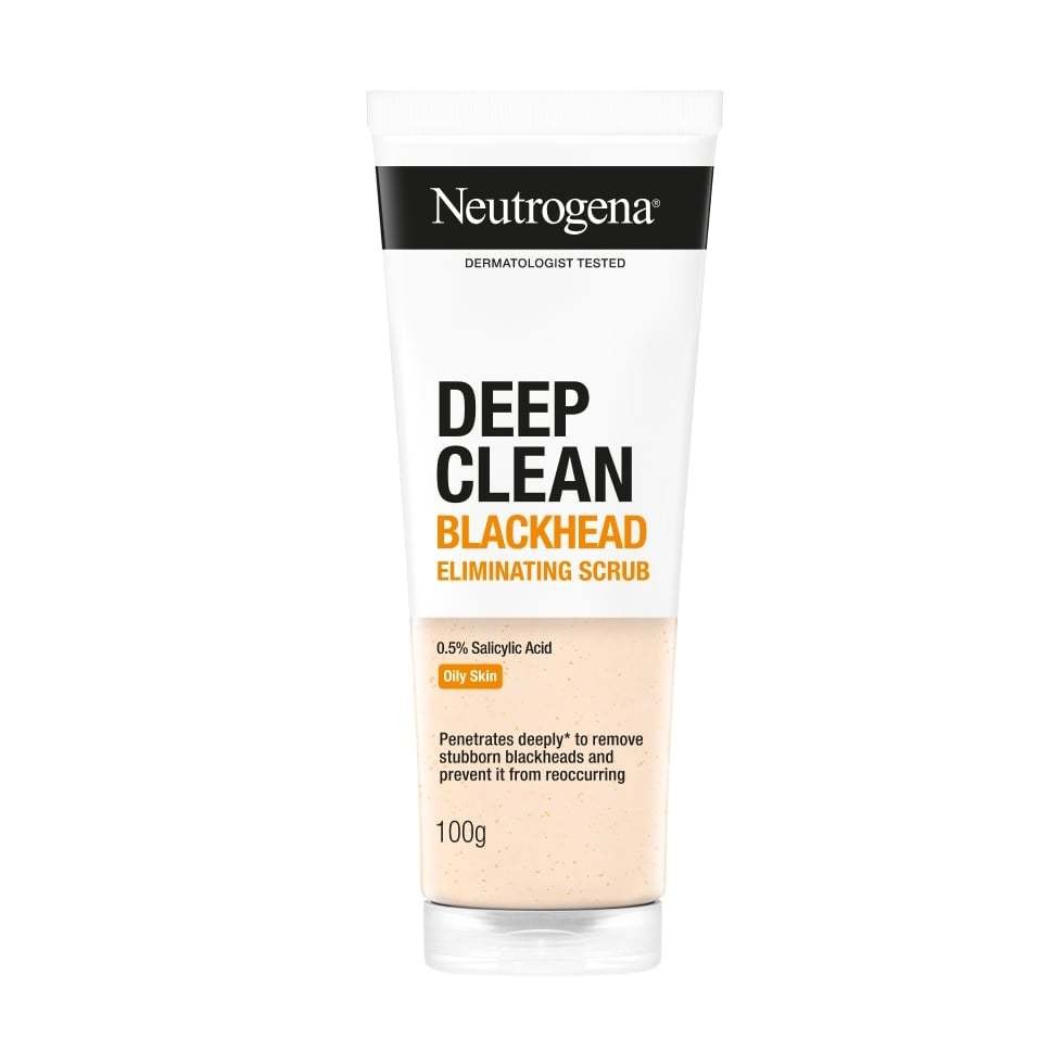 พร้อมส่ง Neutrogena Deep Clean Blackhead Eliminating Scrub 100g โฟมสครับทำความสะอาดผิวหน้า