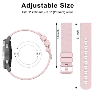 สายยางนุ่มกีฬา 20/22 มม for Smartwatch Samsung Galaxy Watch FE 7 6 5 4 40 44มม./Huawei /Amazfit bip 6/Xiaomi/Aolon