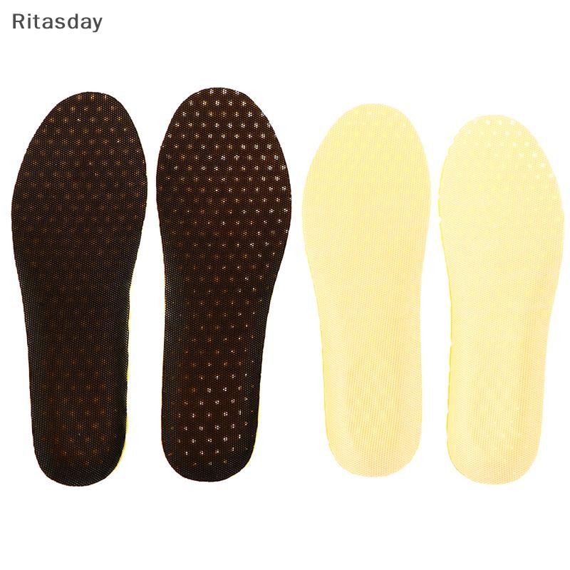 Ritasday 2PCS Insoles Orthopedic Memory Foam Sport Support ใส่ผู้หญิงผู้ชายรองเท้าฟุตใหม่