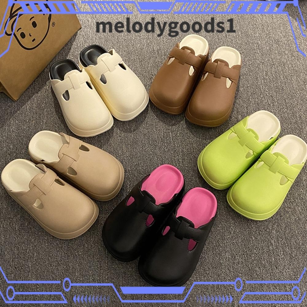 MELODYGOODS1 รองเท้าแตะฤดูร้อนผู้หญิง, รองเท้าแตะกันน้ํา EVA, รองเท้าแตะชายหาดกลางแจ้งแบบสบาย ๆ สบาย