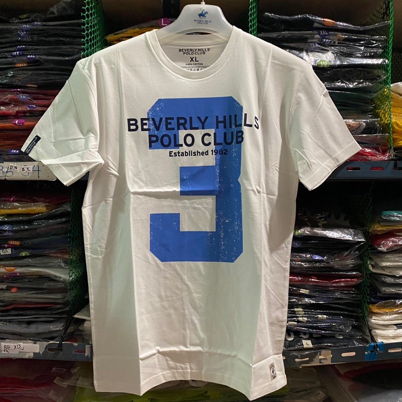 💙HOT เสื้อยืด H4 เสื้อยืดคอกลม Beverly Hills  Polo Club แท้มีถุงแบรนด์size: Men Unisex