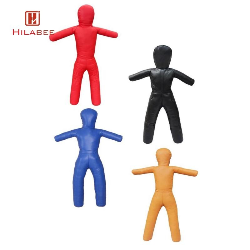 HILABEE ต่อสู้การฝึกอบรม Dummy Jiu Jitsu Dummy Unfilled ฝึก Dummy มัลติฟังก์ชั่ Mannequin ผู้ใหญ่ PU หนังสําหรับคาราเต้, มวย,