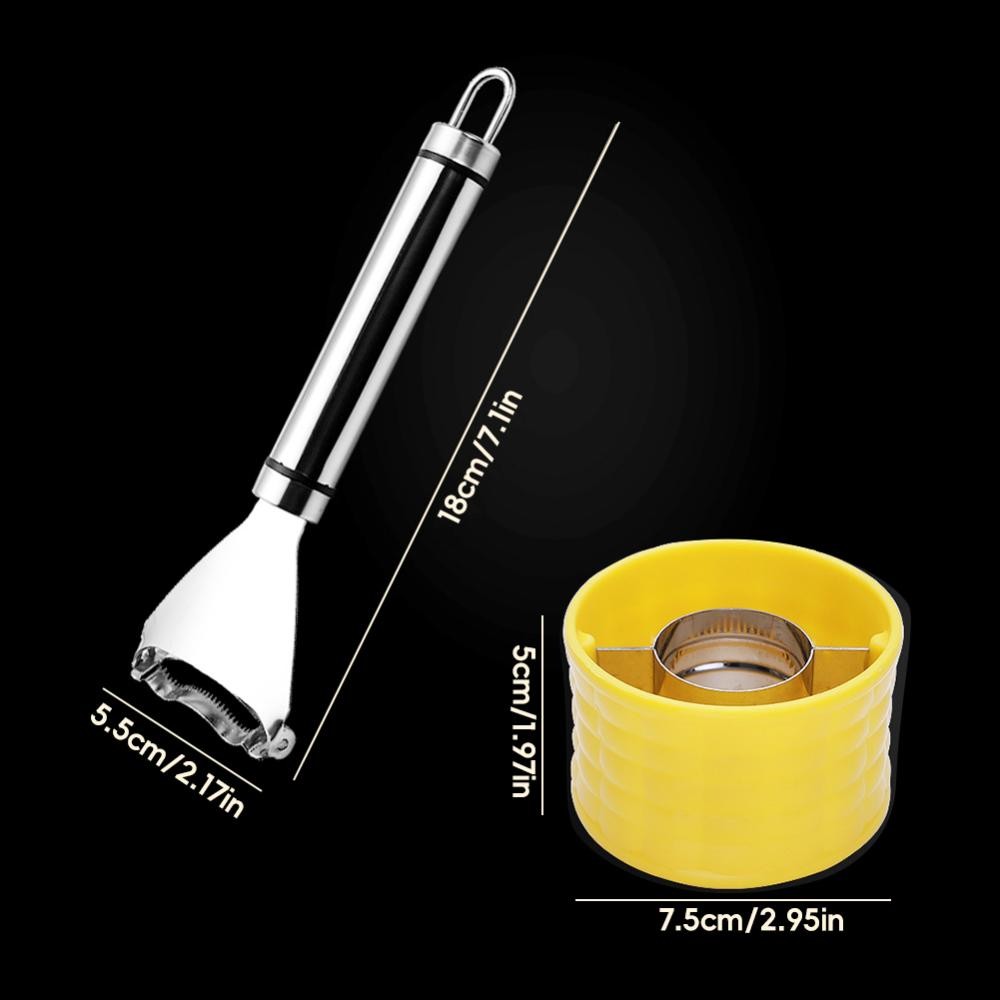 TME เครื่องปอกข้าวโพดสแตนเลสมืออาชีพเครื่องปอกซังข้าวโพดด้วยมือแกนป้องกันสนิมปอกเปลือกง่ายใช้ฟาร์มในครัว - รูปที่ 2