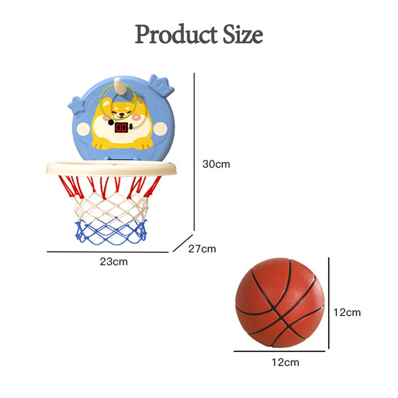 ห่วงบาส basketball hoop แป้นบาสเด็ก โยนแหวนได้ มีเสียง มีคะแนน ห่วงบาสเกตบอลเด็ก เสริมพัฒนาการ - รูปที่ 7