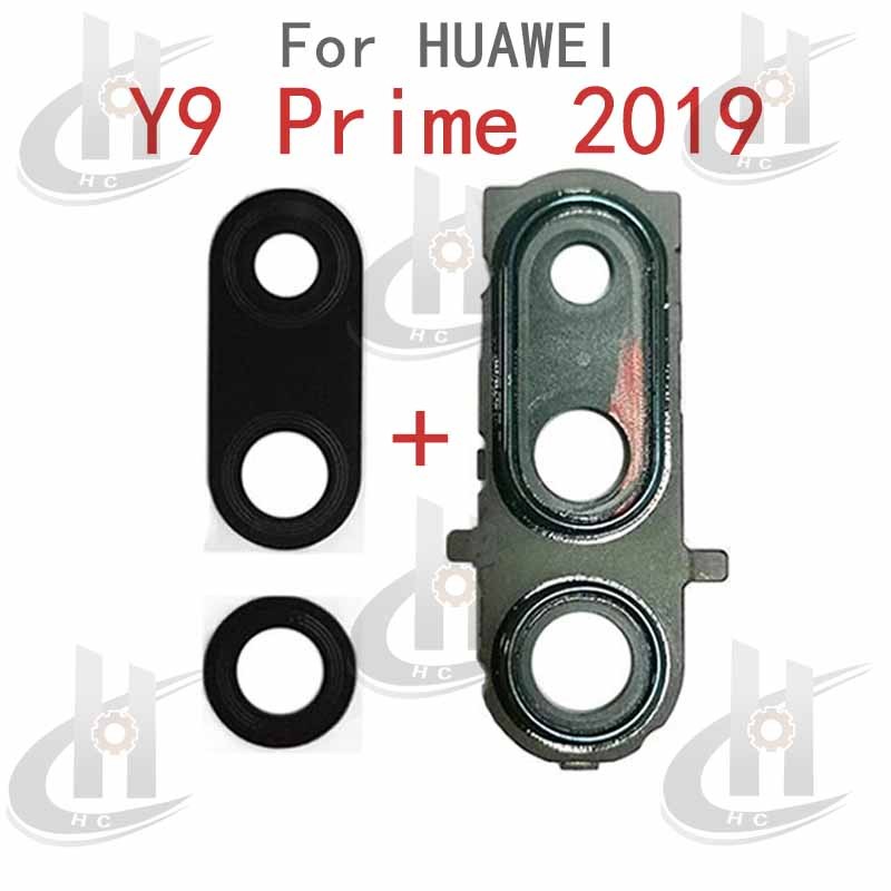 สําหรับ Y9 Prime 2019 STK-L21 L22 LX3 ด้านหลังเลนส์กล้องฝาครอบกระจกพร้อมกรอบผู้ถืออะไหล่ ราคา ถูกที่สุด ดีลบีเคเค แกลเลอรีภาพที่ 4