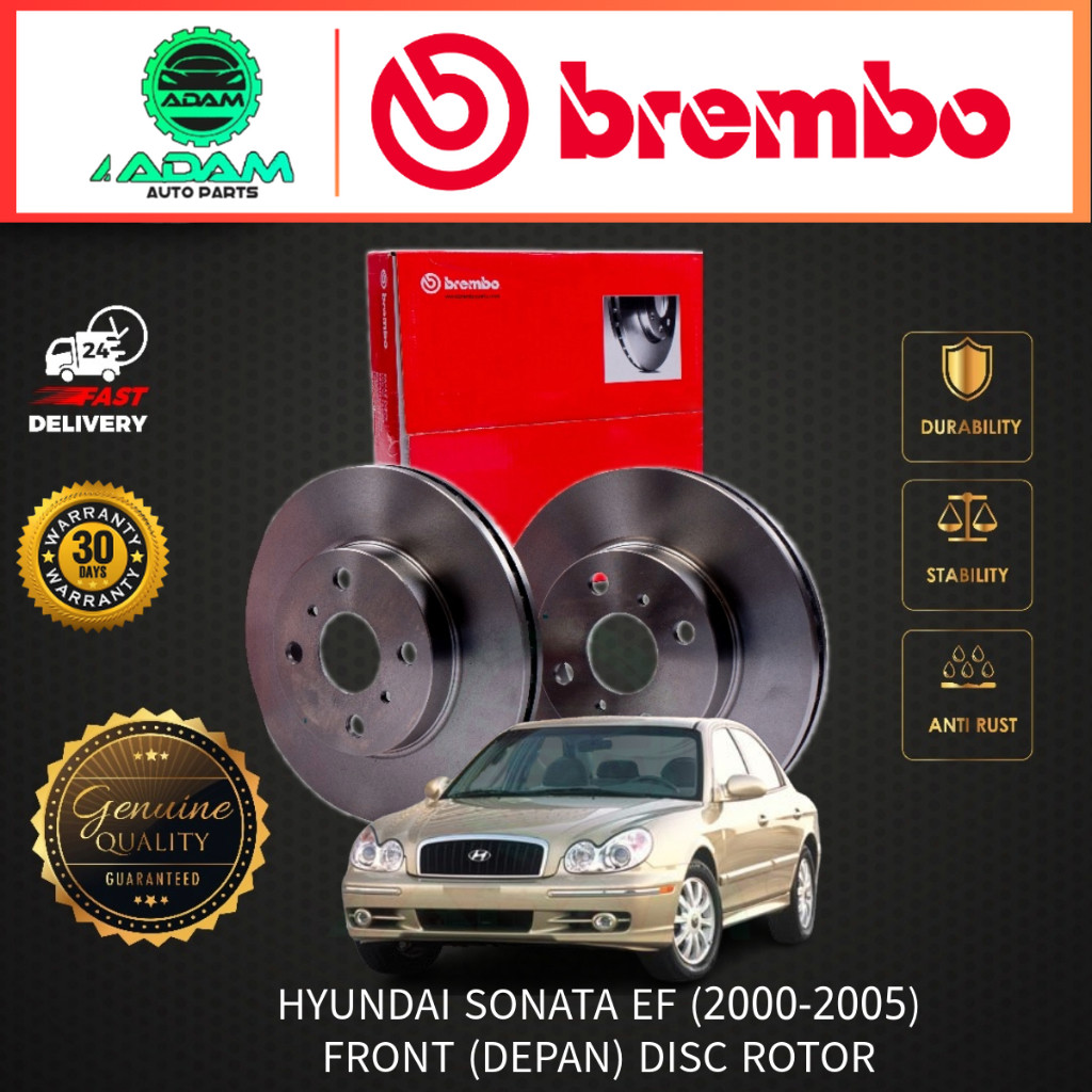 BREMBO HYUNDAI SONATA EF [2000~2005] FRONT( DEPAN) จานหมุนดิสก์เบรก