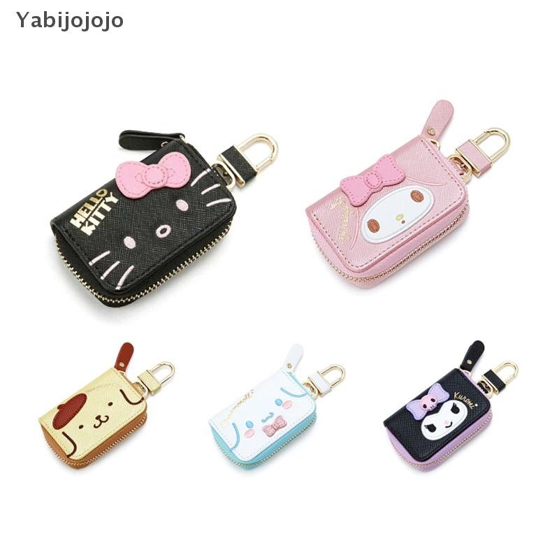 Yabijojojo ใหม่ Sanrio การ์ตูนกรณี Kawaii Hello Kitty Cinnamoroll Melody Kuromi กระเป๋าเหรียญน่ารักอะนิเมะเก็บกระเป๋าขนาดเล็กของขวัญสําหรับสาวใหม่